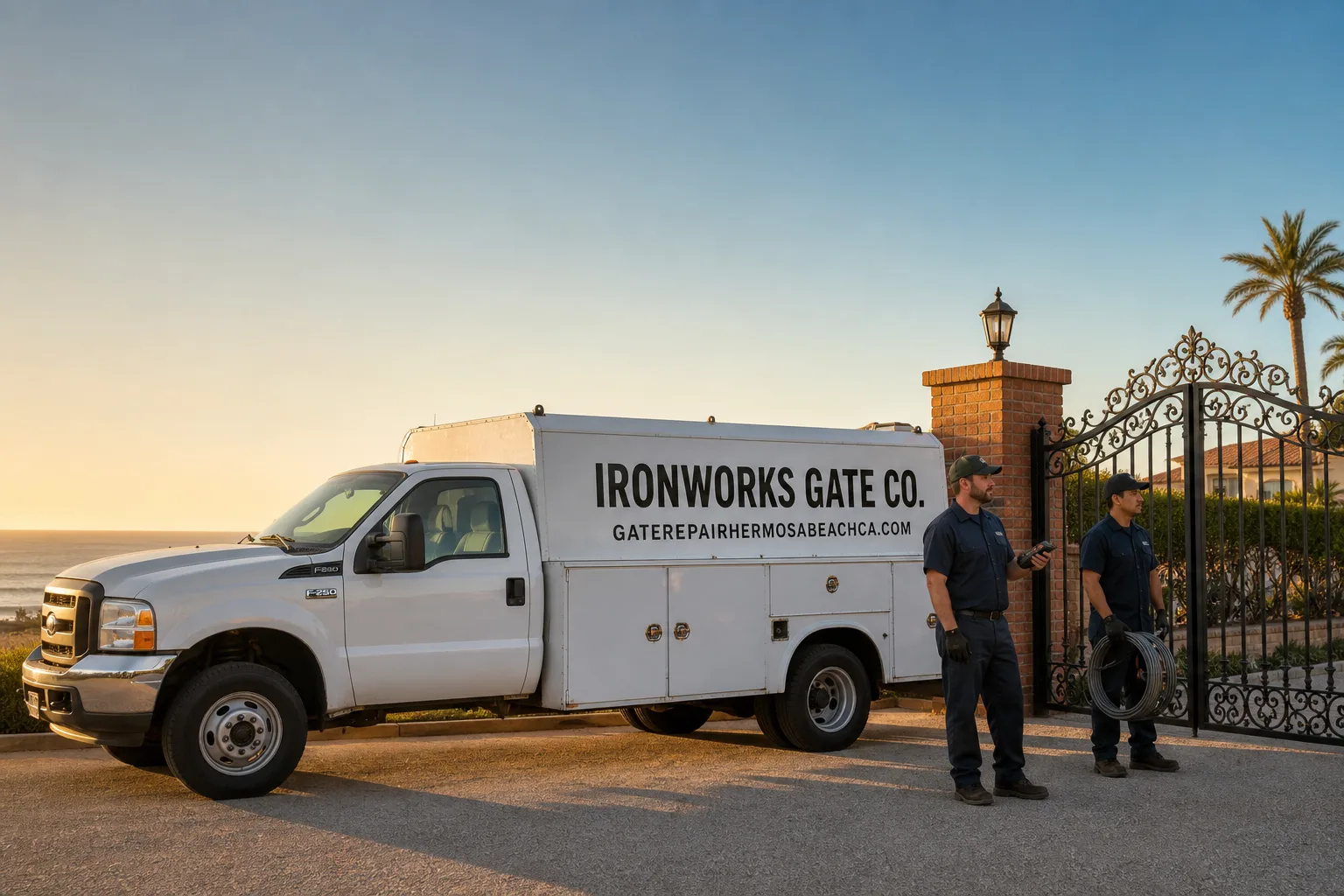 Gate Installation in Hermosa Beach, CA | Ironworks Gate Co.